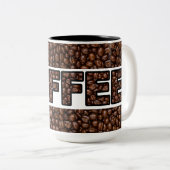 Tasse 2 Couleurs Café Grains de Café (Devant droit)