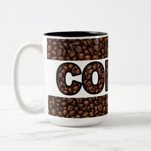 Tasse 2 Couleurs Café Grains de Café