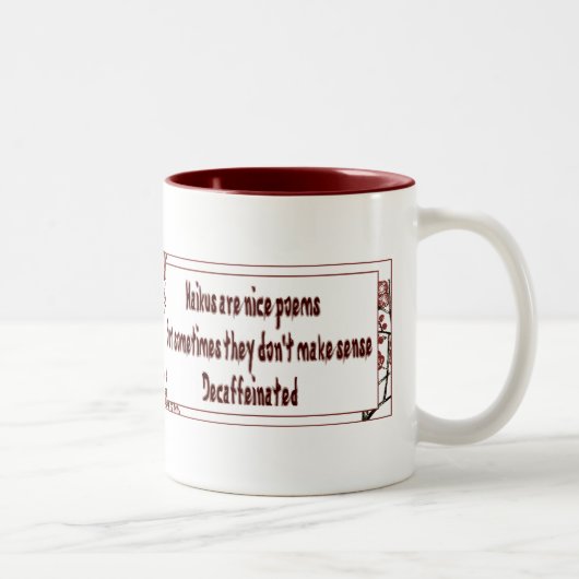 Tasse 2 Couleurs café haiku (Droit)