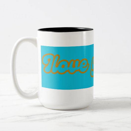 Tasse 2 Couleurs café ilove (Gauche)