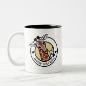Tasse 2 Couleurs Café KiniArt Giraffe (Gauche)