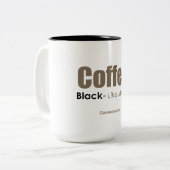 Tasse 2 Couleurs Café noir (Devant gauche)