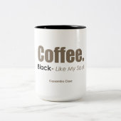 Tasse 2 Couleurs Café noir (Centre)