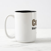 Tasse 2 Couleurs Café noir (Gauche)