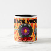 TASSE 2 COULEURS CAFÉ NOIR DE MARQUE VINYLE—SPOOF ! (Centre)