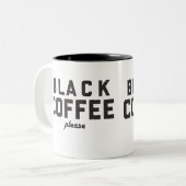 Tasse 2 Couleurs Café noir svp (Devant gauche)