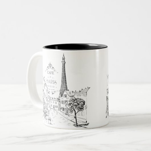 Tasse 2 Couleurs Café Paris (Devant gauche)
