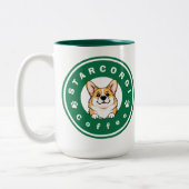Tasse 2 Couleurs Café StarCorgi (Gauche)
