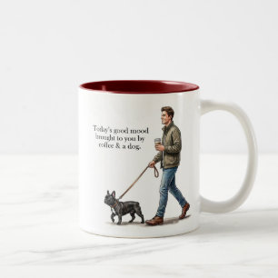 Tasse 2 Couleurs Café & un Frenchie rendent aujourd'hui meilleur