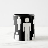 Tasse 2 Couleurs café viril (Centre)