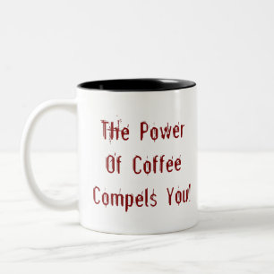 Tasse 2 Couleurs Café vous oblige rouge