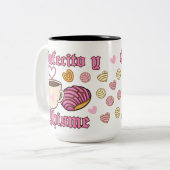 Tasse 2 Couleurs Cafecito y Chisme pan dulce (Devant gauche)