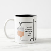 Tasse 2 Couleurs Caféine Blague Mug-2 (Gauche)