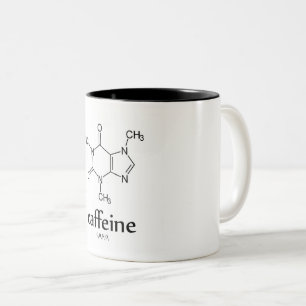 Tasse 2 Couleurs Caféine Molécule