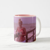 Tasse 2 Couleurs CAFÉS DESSUS - customisé (Devant droit)