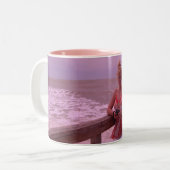 Tasse 2 Couleurs CAFÉS DESSUS - customisé (Devant gauche)