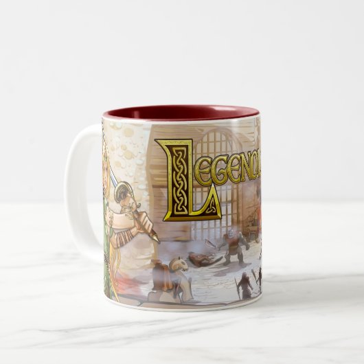 Tasse 2 Couleurs Cafetière Legendlore V3 (Devant gauche)