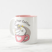 TASSE 2 COULEURS CAFFE CAT (Devant gauche)