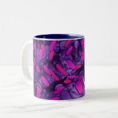 Tasse 2 Couleurs Cailloux pourpres (Devant gauche)