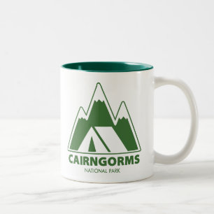 Tasse 2 Couleurs Cairngorms National Park Mountains Camping