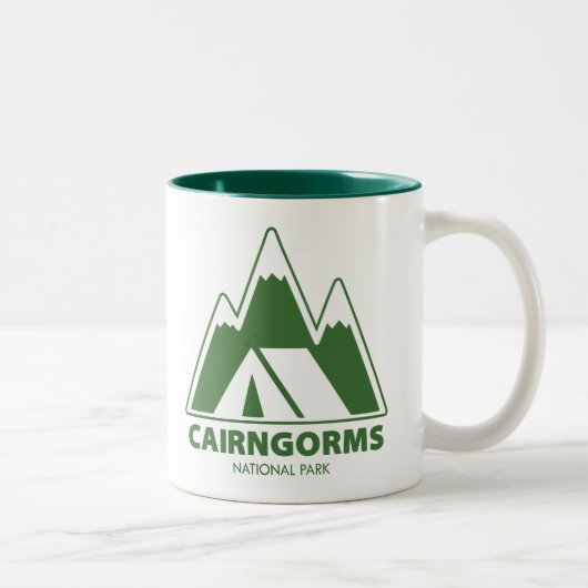 Tasse 2 Couleurs Cairngorms National Park Mountains Camping (Droit)