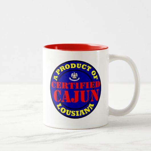 TASSE 2 COULEURS CAJUN CERTIFIÉ (Droit)