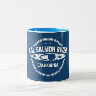Tasse 2 Couleurs Cal Saumon River Californie Kayak