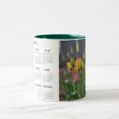 Tasse 2 Couleurs Calendrier 2012 français (Centre)