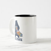 Tasse 2 Couleurs  California Bear Golden    StateMug (Devant gauche)