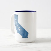 Tasse 2 Couleurs California Home Wood Grain (Devant gauche)