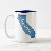 Tasse 2 Couleurs California Home Wood Grain (Gauche)