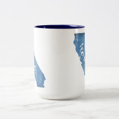 Tasse 2 Couleurs California Home Wood Grain (Centre)