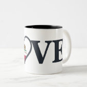 Tasse 2 Couleurs California Love (Devant droit)