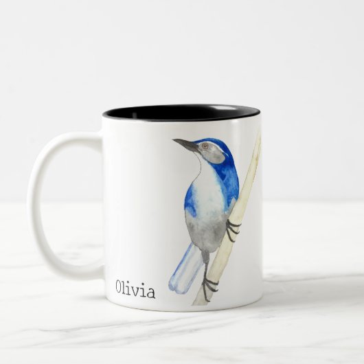 Tasse 2 Couleurs California Scrub Jay (Gauche)