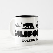 Tasse 2 Couleurs Californie (Devant gauche)