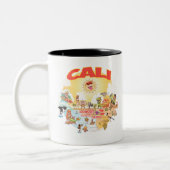 Tasse 2 Couleurs Californie du Sud CALI (Gauche)