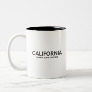 Tasse 2 Couleurs Californie – Soleil Infini & Typo Minimaliste Libe