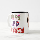 Tasse 2 Couleurs Câlins et baisers (Devant gauche)