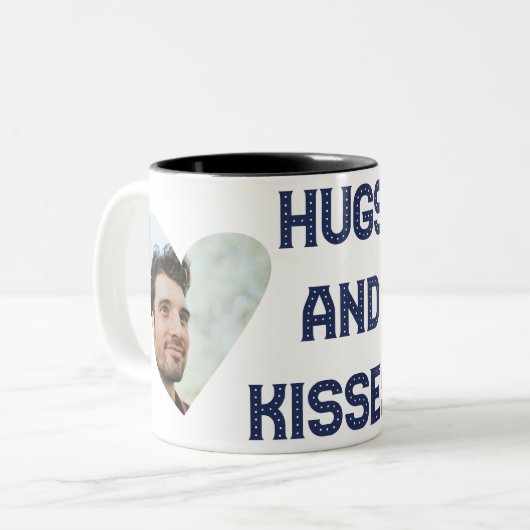 Tasse 2 Couleurs Câlins et Baisers (Devant gauche)