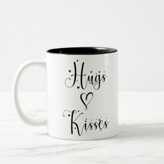 Tasse 2 Couleurs Câlins et Baisers (Gauche)