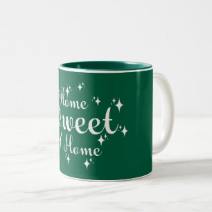 Tasse 2 Couleurs Calligraphie de fête et Stars 'Home Sweet Home'