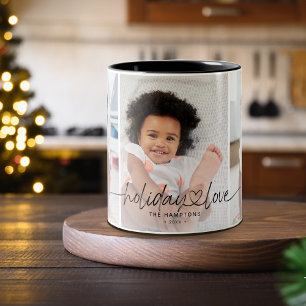 Tasse 2 Couleurs Calligraphie Vacances Amour 3 Photos
