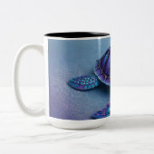 Tasse 2 Couleurs Calm Ocean Turtle Art – Blue & Purple Fantasy Sea  (Gauche)
