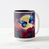 Tasse 2 Couleurs Calme au Clair de Lune (Devant droit)