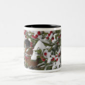Tasse 2 Couleurs cambriolage dans un arbre saint après une neige (Centre)