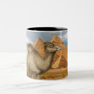 Tasse 2 Couleurs Camel aux Pyramides de Gizeh