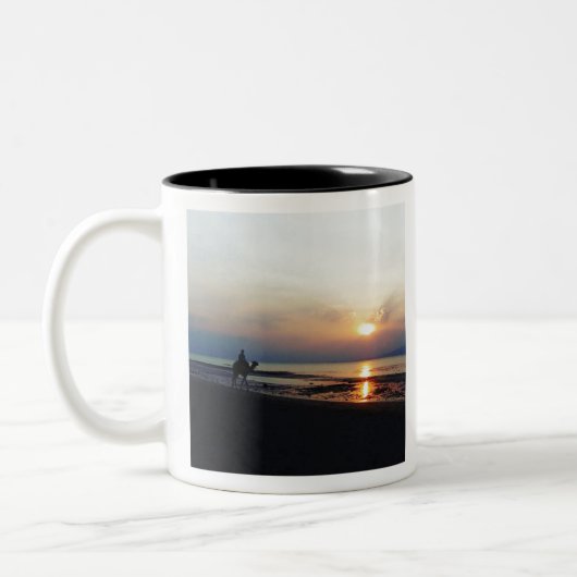 Tasse 2 Couleurs Camel sur la plage à Sunset (Gauche)