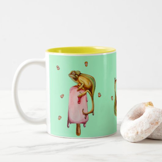 Tasse 2 Couleurs caméléon doux (Avec donut)