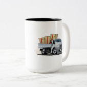 Tasse 2 Couleurs Camion de dessin (Devant droit)