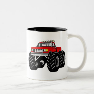 TASSE 2 COULEURS CAMION DE MONSTRE ROUGE